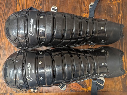 Champion Sports LG85 16,5 Zoll Schiedsrichter Knie-/Beinschoner schwarz