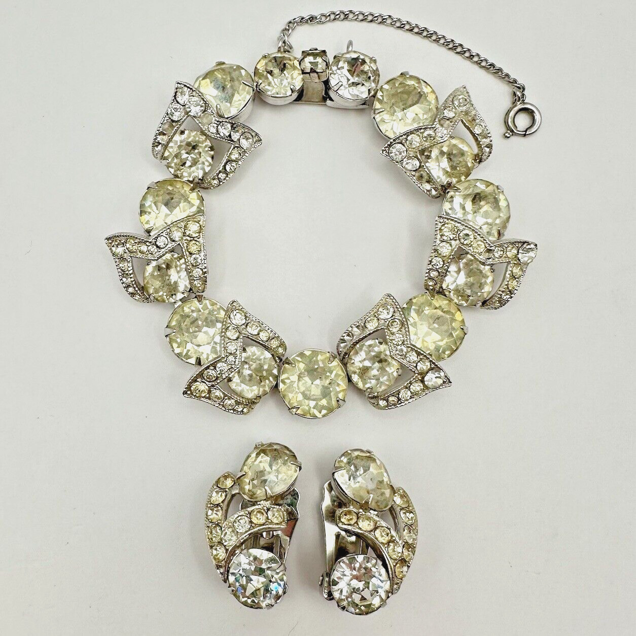 Vintage Eisenberg Rhinestone Art Nouveau Style Wreath… - Gem