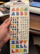 Memories Forever Scrapbooking Acid free 320 Small/Large Letter Stickers Dots/Bas