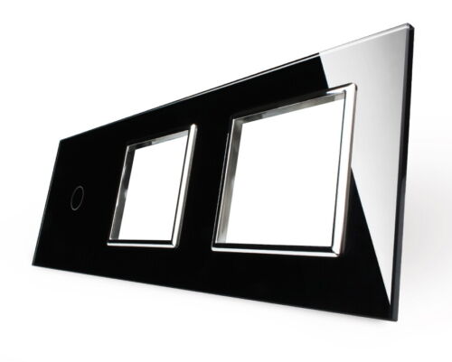 LIVOLO LICHTSCHALTER STECKDOSEN WECHSELSCHALTER DIMMER GLASRAHMEN SCHWARZ - Bild 95 von 297