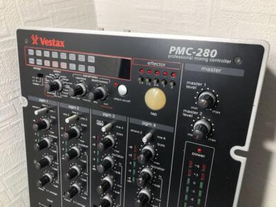 VESTAX PMC-280 Fader overhaul cut lug black dj mixer effector