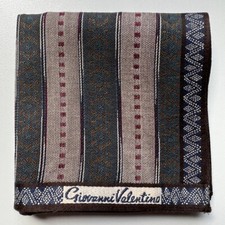 HANDKERCHIEF VINTAGE GEOMETRIC PATTERNED MEN'S POCKET SQUARE COTTON 17" B0493