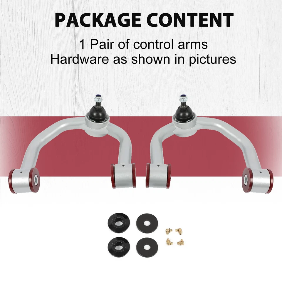 Brazos de control superiores delanteros de 2-4" para Toyota 1995-2004 Tacoma/1996-2002 4runner Foto 3 de 4