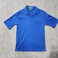 Vintage Grand Slam Munsingwear Polo Penguin Shirt Mens Medium Blue Made USA