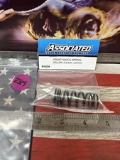 Team Associated 91834 Front Shock Springs: yellow / 4.30 lb / in /L44 mm