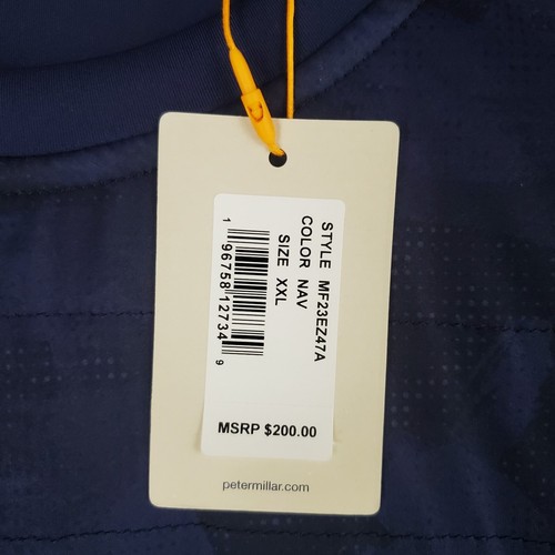 PETER MILLAR Size 2XL Insulated Crew Neck Sweatshirt Jacket NEW $200 Camo Golf - Picture 3 of 13