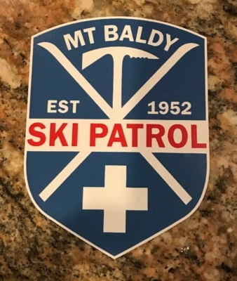 Mount Baldy Ski Sticker - Ski Patrol Skiing Snowboarding Mountain Sports Burton