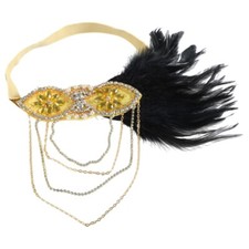 Vintage Headpiece Flapper Feathers Fancy Headband Headpiece Hair Accessories
