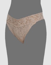  26 Hanky Panky Womens Beige Lace Original-Rise Thong Panties Size OS 4-14 