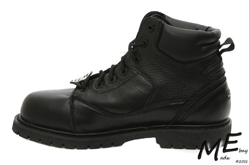 New Skechers Stedman Blaylock Leather Safety Toe Women Boots Sz 8 - 76547 - Picture 3 of 4