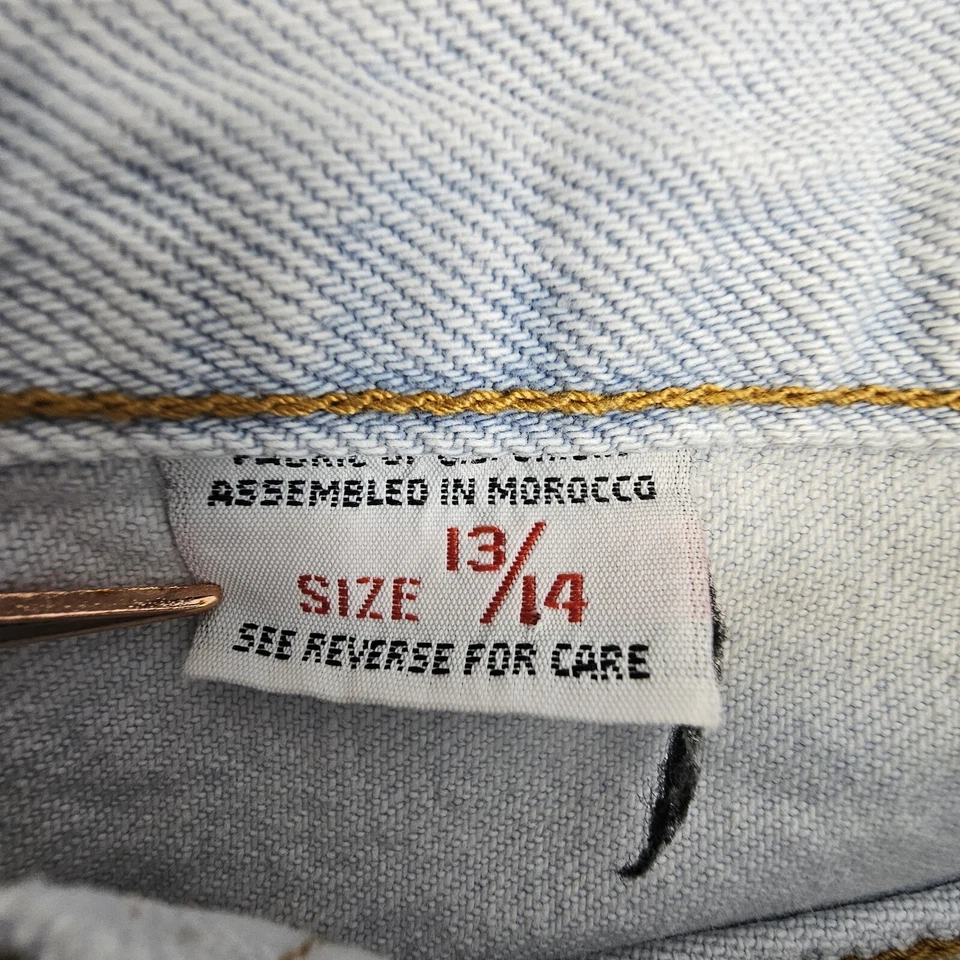 Candie's Shorts Jorts Size 13/14 Light Wash High Waist Mom Skater 90's Y2K - Image 4 of 4