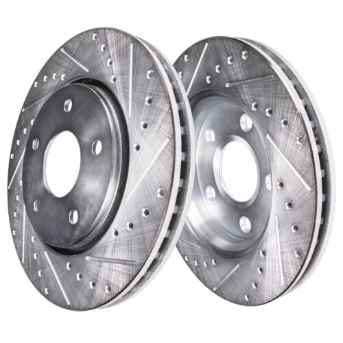 For 2011 - 2015 Hyundai Sonata Kia Optima Front Rear Drilled Rotors Brakes Pads - Picture 10 of 11