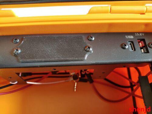 Jaula de transporte de caja de radio impermeable con panel de metal para radio transceptora ICOM IC-705 - Imagen 19 de 20