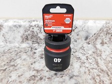 Milwaukee 49-66-6603 SHOCKWAVE 1" Drive Impact Socket 40MM Standard 6 Point