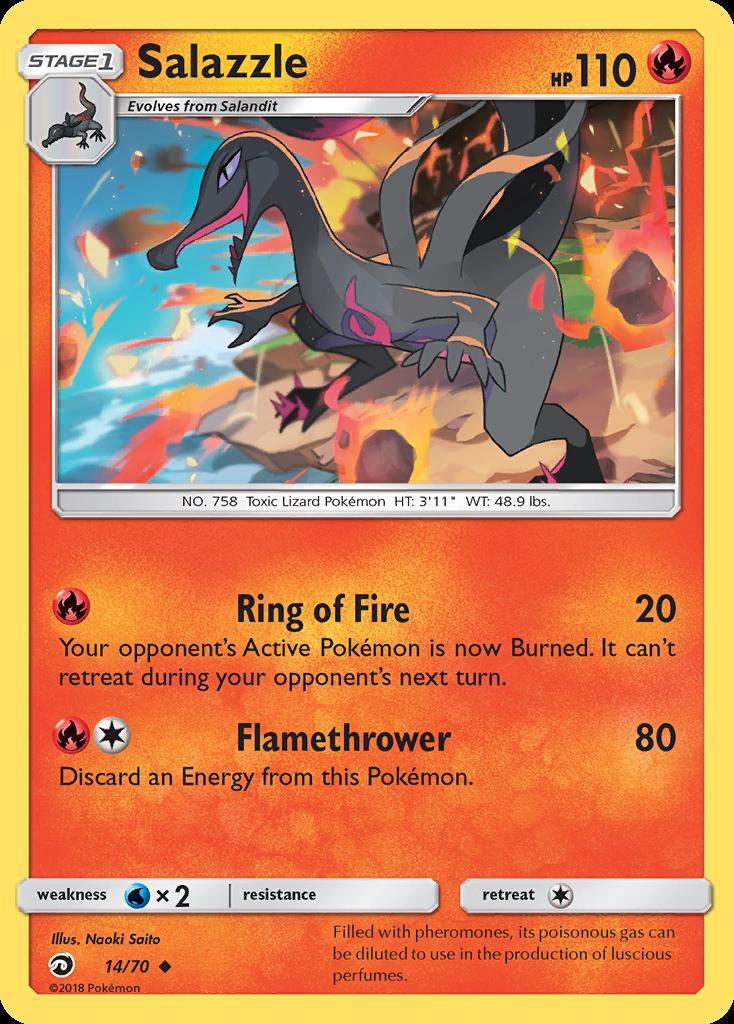 Pokemon Salazzle (14/80) Dragon Majesty LP