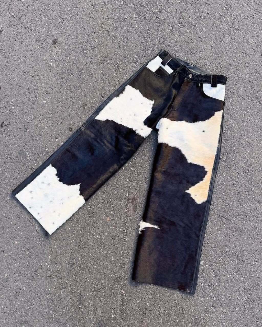 Nuevo Pantalón de Cuero Natural Genuino Suave Cuero de Vaca Desgaste Causal Pantalón Jeans Pantalón