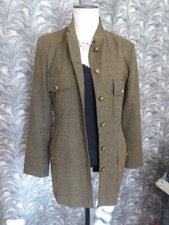 Alain MANOUKIAN Vintage veste saharienne 44% Laine kaki T 42 TRES BON ETAT