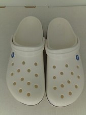 Crocs Unisex Crocband Clog Sandals, White, Men's 10/Women's 12