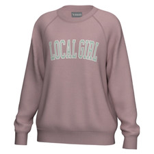 Local Girl Outfitters Ladies "Local Girl" Cotton Crew Neck - Blush - L5130001BLH