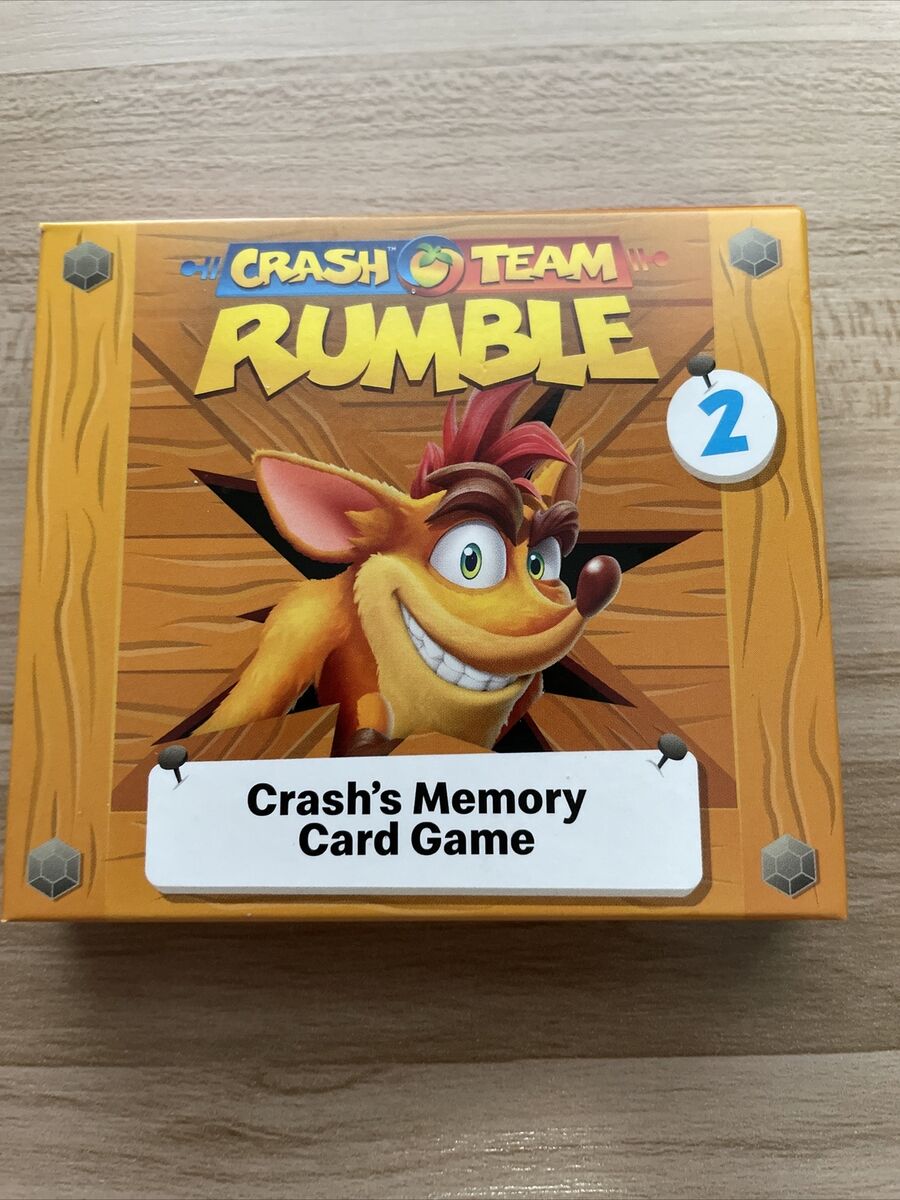 2023 McDonald's Crash Bandicoot Memory Card Game Crash Team Rumble