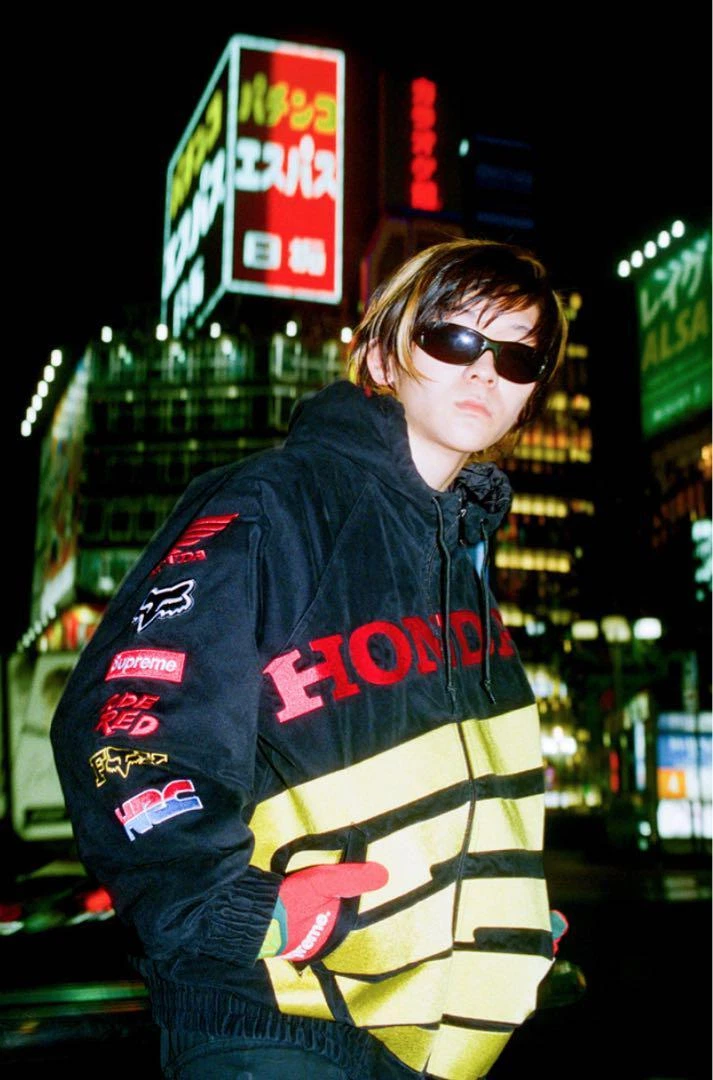 supreme × HONDA Fox Racing Puffy Zip Up Jacket Size S Super rare collaboration