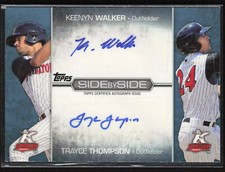 2012 Topps Pro Debut #SSA-WT Trayce Thompson / Keenyn Walker Gold     SN50 Card