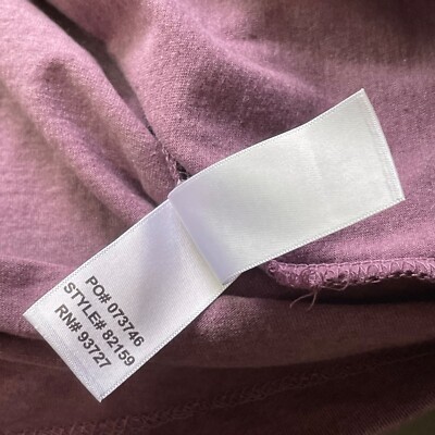 Ouray Essential Long Sleeve Notch Tee Copper Colorado Purple Size
