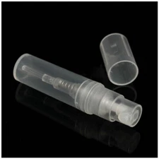 50PCS 2ml Travel Transparent Plastic Perfume Refillable Empty Spray Bottle