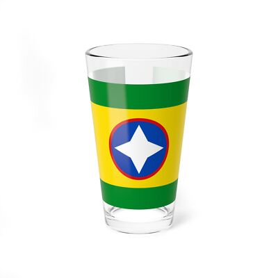 Flag of Bucaramanga Santander Colombia - Pint Glass 16oz