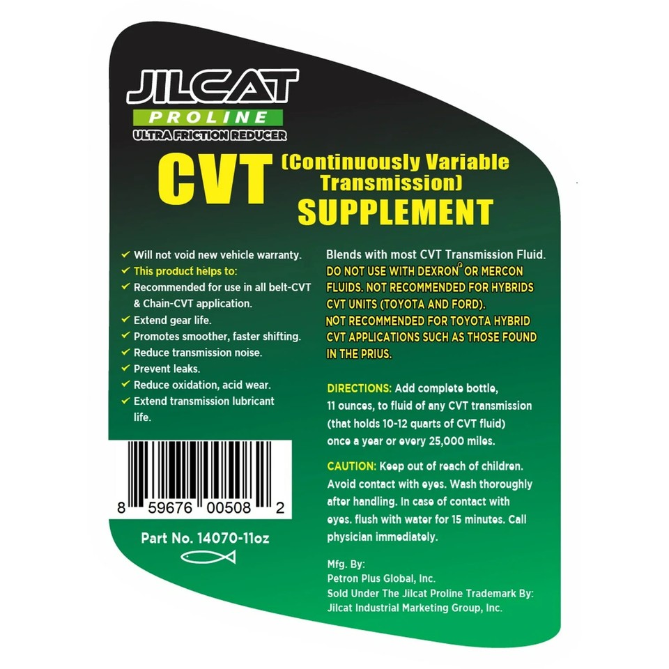 JilCat Proline CVT Transmission Supplement Additive,FAST SHIPPING,NEW