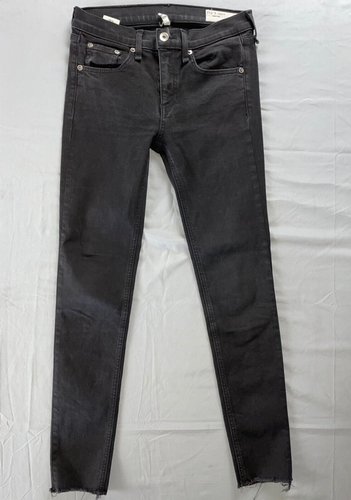 Rag & Bone 'Ankle Skinny' Lightweight Raw Cuff Roller Jeans. Women's 26, GUC!! - Foto 1 di 5