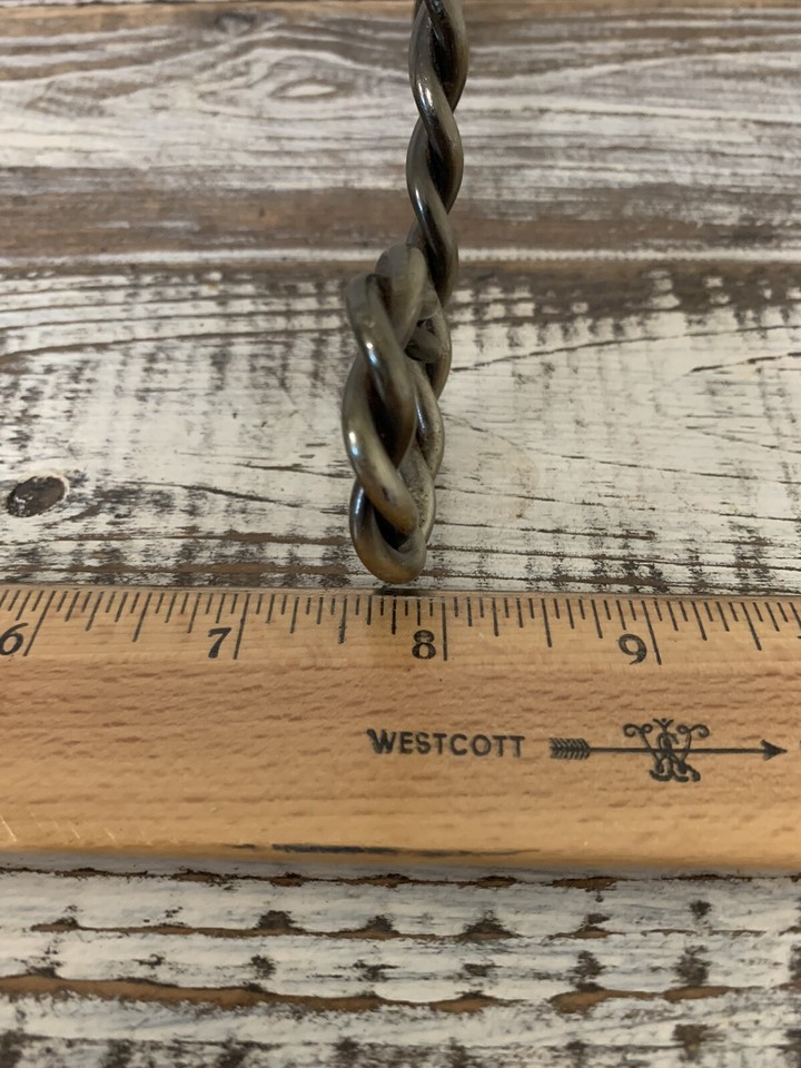 Twisted Antique Gold Wrought Iron Free Standing Vanity Top Towel Stand