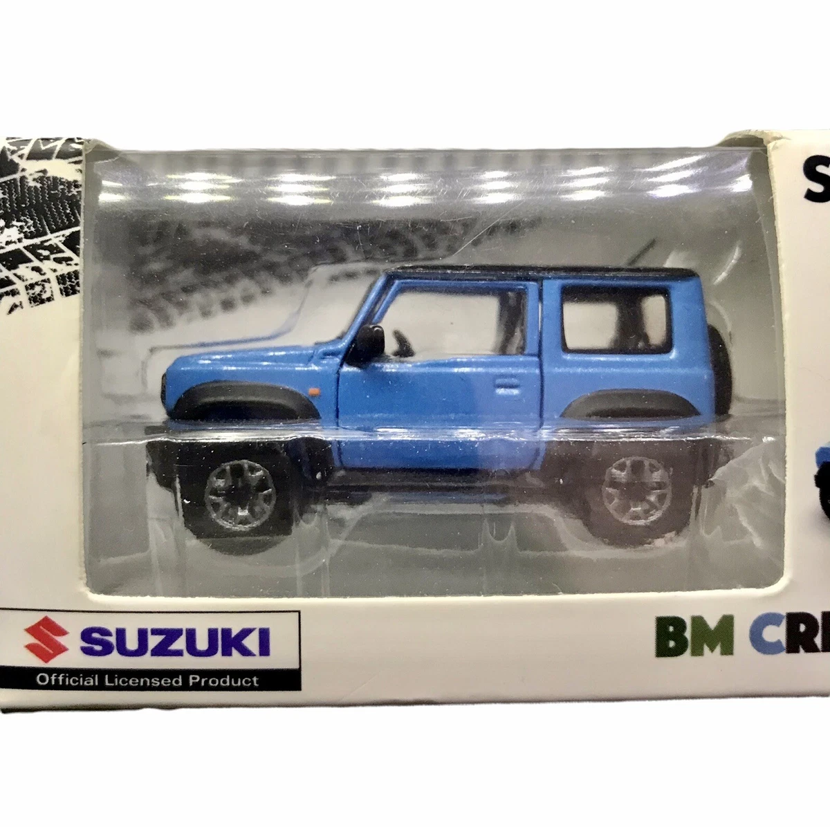 1/64 BM Creations Junior Suzuki Jimny Sierra JB74 Brisk Blue Metallic Black Top