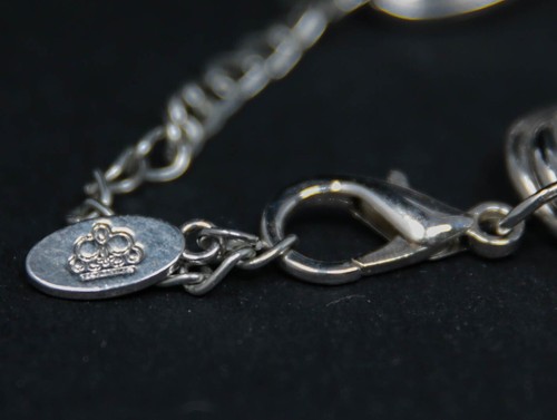 Vintage Silver Multi-Loop Chain Necklace & Earrings Set w/Cubic Zirconia Accents - Bild 8 von 9
