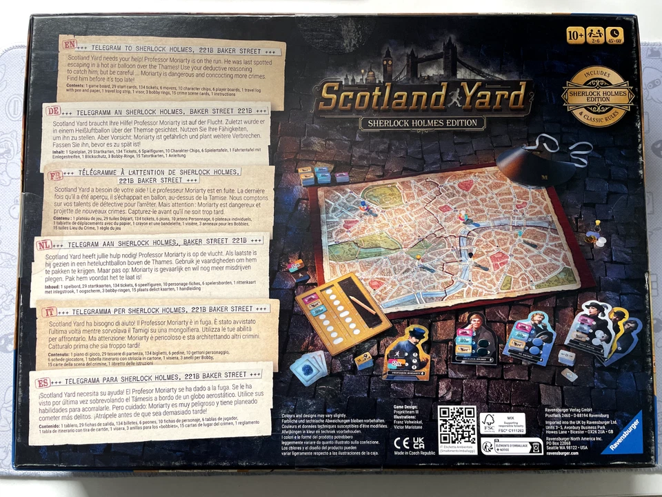 RAVENSBURGER SCOTLAND YARD  SHERLOCK HOLMES EDITION - Image 2 of 3