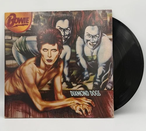 Vintage David Bowie Diamond Dogs RCA Victor Black 12in Vinyl LP 1974 USA Rock