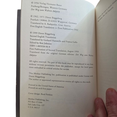 Initiation Into Hermetics  Franz Bardon Merkur Occult Magic Hardcover DJ - Picture 5 of 5