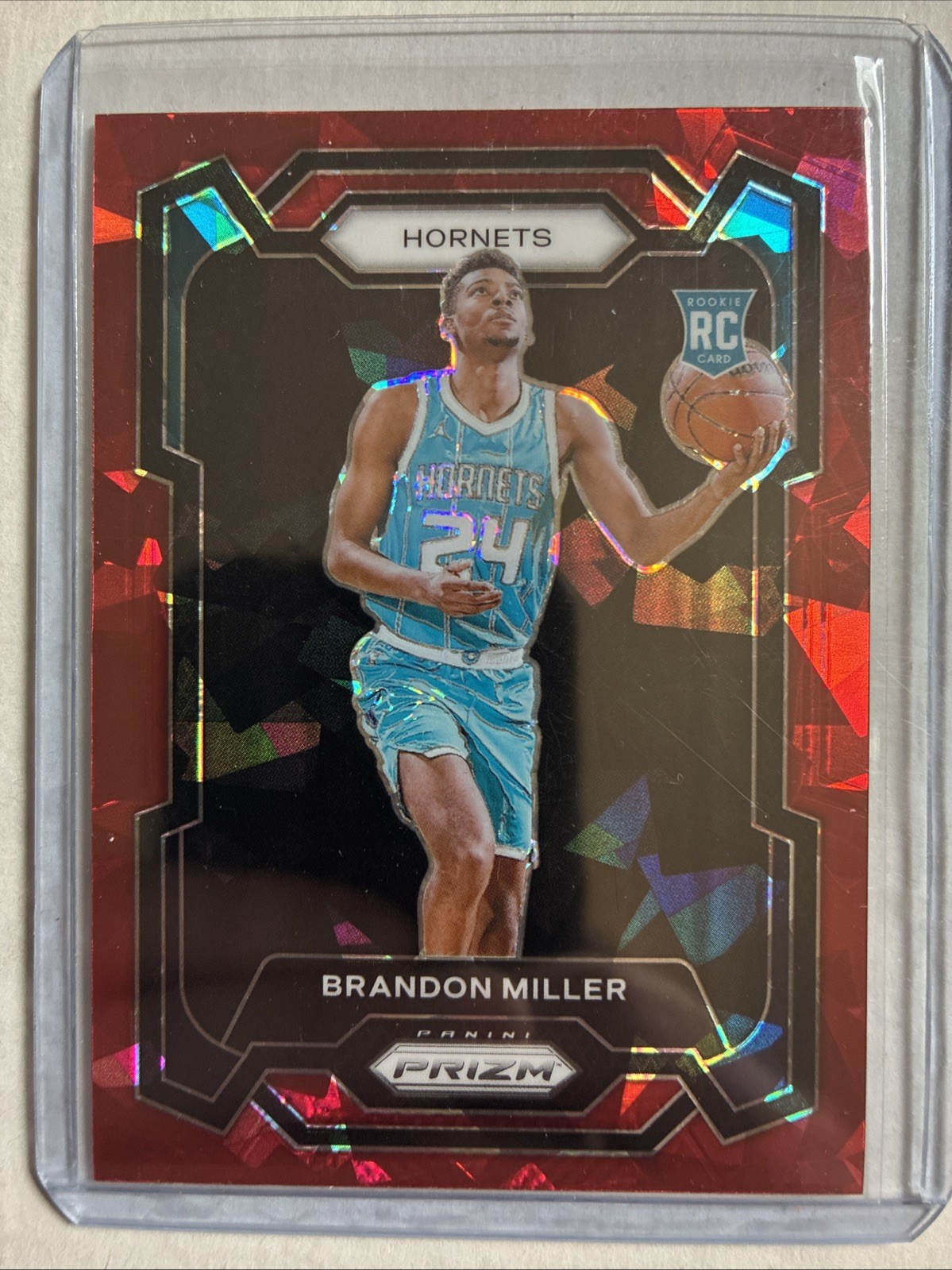 2023-24 Panini Prizm - Brandon Miller #152 Red Ice Prizm (RC)