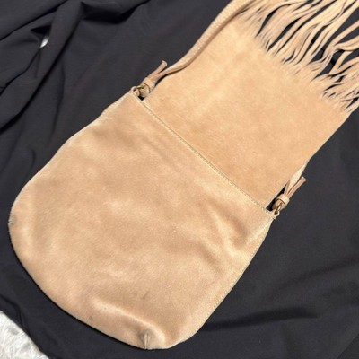 Miu Miu Archive Suede Fringe Shoulder Bag Vintage Designer Handbag 