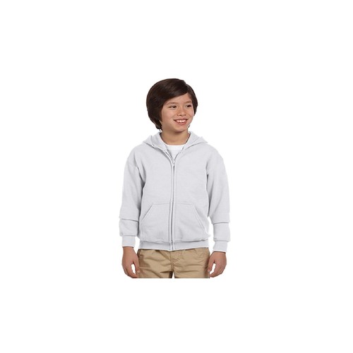 Boys Hoodie Fleece Jacket Full Frontal Zip Long Sleeves Side pockets - Gray Ba - Picture 7 of 11
