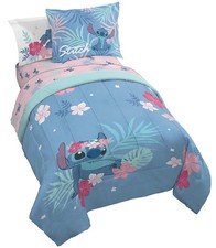 Disney Lilo Stitch Paradise Dream 7 Piece Full Bed Set - Includes Reversibl...