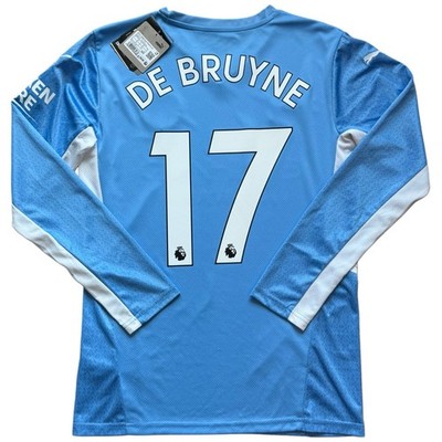 2021/22 Manchester City Home Jersey #17 De Bruyne Small Puma Long