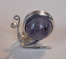 Attack Snail Repurposed Fork And Stone Sphere Sculpture