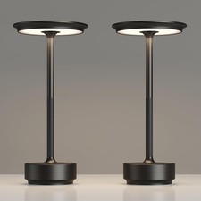 2 Pack Rechargeable Table Lamps Cordless Portable 5000mAh Outdoor Table Light