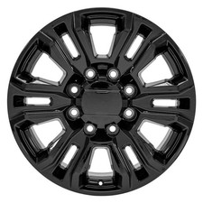 2011-2026 Chevy Silverado 2500 Gloss Black Split Spoke 20 8 Lug Wheels 8x180