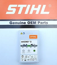 S162 Stihl OEM 3610-005-0044 12" BAR 3/8P .043 61PM 44 DRIVE LINKS