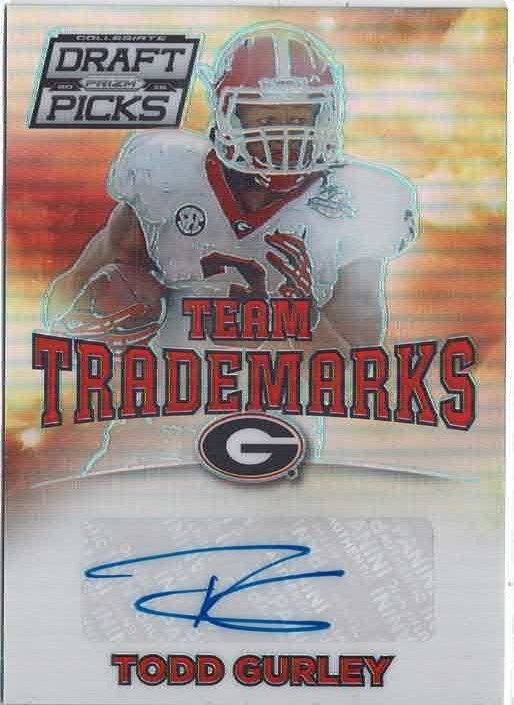 Todd Gurley Panini Prizm Collegiate Draft Picks Team Trademarks #46 Autograph