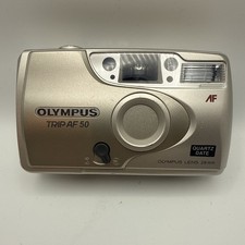 Olympus Trip AF 50 35mm Film Camera Point  Shoot 28mm Lens READ 