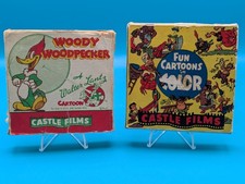 Castle Films 16MM Woody Woodpecker and Fun Cartoons Lot of 2