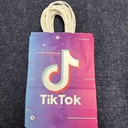 TikTok Gift Bag Birthday Party Child Event Popcorn Bag Viral 6”x8”, 12 Bags